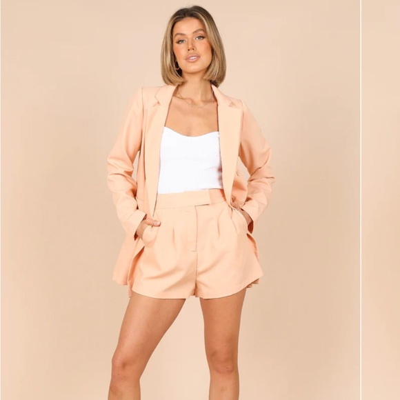 peach tailored blazer - Picture 7 of 10